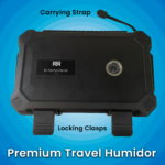 Hemingway Travel Cigar Humidor Case,15 Cigar Capacity, Portable Cigar Box with Built-In Hygrometer & Humidifier, Airtight Waterproof Humidor for Travel, Durable Plastic Protection, free lighter - Image 5