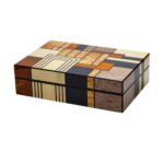 Luxury Handcrafted Cigar Humidor – Premium Cedar Wood Storage Box for 25 Cigars with Divider