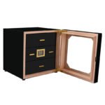 Clear Acrylic Humidor | Portable Cigar Box with Cedar Tray & Hygrometer - Image 12