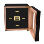 Clear Acrylic Humidor | Portable Cigar Box with Cedar Tray & Hygrometer - Image 10