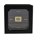 Clear Acrylic Humidor | Portable Cigar Box with Cedar Tray & Hygrometer - Image 9