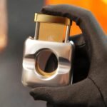 Afidano Luxury Cutter – Stainless Steel Guillotine Blade, Compact Pocket Design, Double Blade Precision Cut for Large & Small Ring Gauge