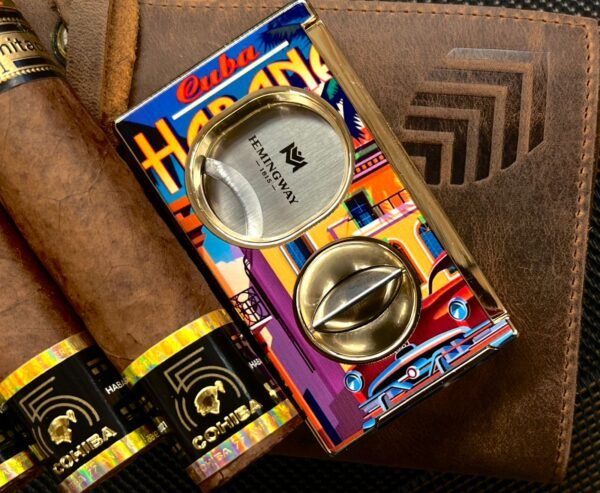 Hemingway Dual Blade Cigar Cutter – Luxury Metal Cutter