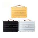 Luxury Aluminium Alloy Cigar Humidor Portable Cigar Storage Box Cedar Wood Interior Holds 20 Cigars - Image 3