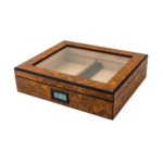 High-Quality Customized Handmade Wooden Glass Top Cigar Humidor (15-20 CT) – Premium Storage