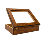 High-Quality Customized Handmade Wooden Glass Top Cigar Humidor (15-20 CT) – Premium Storage - Image 2