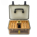 Modern Stylish Cigar Storage Humidor – Premium Natural Wood & Acrylic Design (Holds 50 Cigars) - Image 3