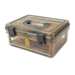 Modern Stylish Cigar Storage Humidor – Premium Natural Wood & Acrylic Design (Holds 50 Cigars)