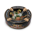 Limited Edition Large Arturo Fuente Porcelain Cigar Ashtray 4 Cigar Holder Ashtray - Black