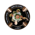 Limited Edition Large Arturo Fuente Porcelain Cigar Ashtray 4 Cigar Holder Ashtray - Black - Image 2