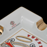 Fuente The OpusX Society Cigar Ashtray - Cenicero de Porcelana Ashtray With 4 Cigar Holders White - Image 4