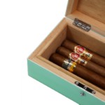 Tiffani Lacquer Cigar Box Cedar Wood with Stunning Polished Finish UPTO 12 Cigar - Image 3