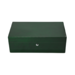 Tiffani Lacquer Cigar Box Green Cedar Wood Cigar Box UPTO 12 Cigar