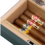 Tiffani Lacquer Cigar Box Green Cedar Wood Cigar Box UPTO 12 Cigar - Image 2