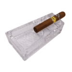 Crystal Clear Glass Cigar Ashtray Beautiful Cigar Ashtray Portable Household Cigar Holder Ashtray - Image 2