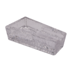 Crystal Clear Glass Cigar Ashtray Beautiful Cigar Ashtray Portable Household Cigar Holder Ashtray - Image 3