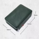 Lubinski Cigar Travel Humidor Set with 5-in-1 premium Lighter, inbulid  hydrometer - Premium Black Leather, 6 Cigar Capacity, Compact and Durable for Travel - Ideal Gift for Cigar Enthusiasts - Image 5