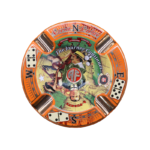Arturo Fuente Special Edition Large Cuba Ceramic Cigar Ashtray 4 Cigar Holder Ashtray - Orange - Image 4