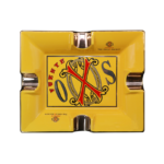 Fuente The OpusX Society Cigar Ashtray Cenicero de Porcelana Ashtray With 4 Cigar Holders Yellow