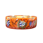 Arturo Fuente Special Edition Large Cuba Ceramic Cigar Ashtray 4 Cigar Holder Ashtray - Orange - Image 3