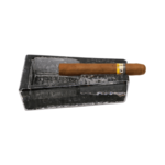 Crystal Glass Ashtray Beautiful Cigar Ashtray Portable Household Cigar Holder Ashtray Black