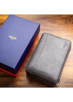 Lubinski Cigar Travel Humidor Set with 5-in-1 premium Lighter, inbulid  hydrometer - Premium Black Leather, 6 Cigar Capacity, Compact and Durable for Travel - Ideal Gift for Cigar Enthusiasts - Image 9