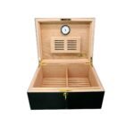 DONATUS Luxury Dark Green Desktop Cigar Humidor – 200 Cigar Capacity, Premium Quality with Hygrometer inbuild & Key Lock | Perfect Gift for Cigar Enthusiasts - Image 3