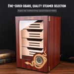 CIGAROL Electric Cigar Humidor Cabinet | Ornate Dragon Design with Spanish Cedar Drawers - Image 2