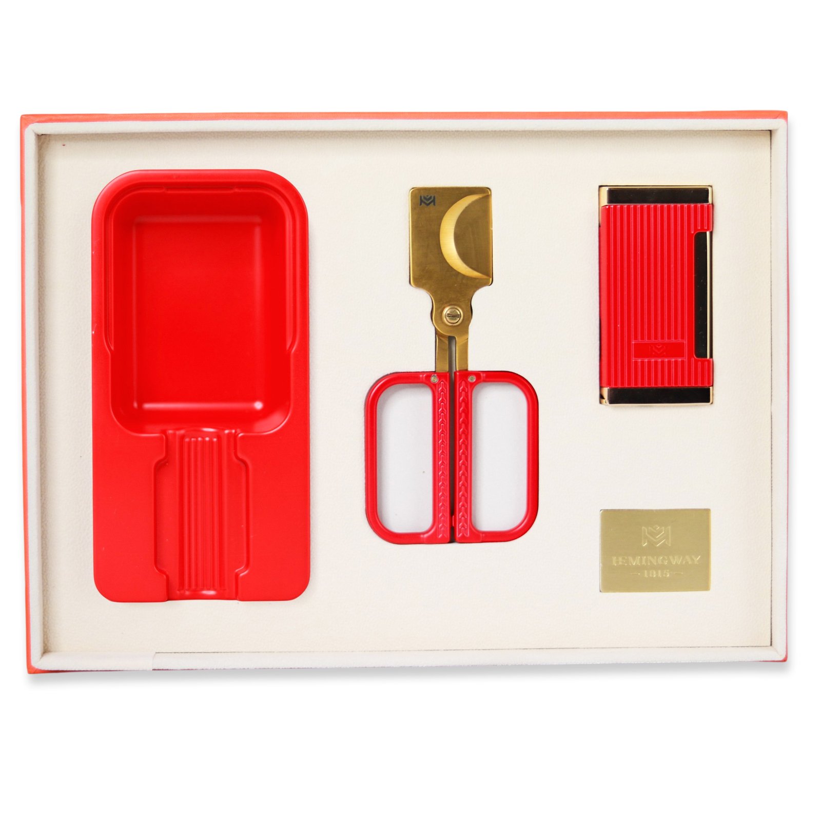 Hemingway Red 3-Piece Accessory Gift Set - Image 1